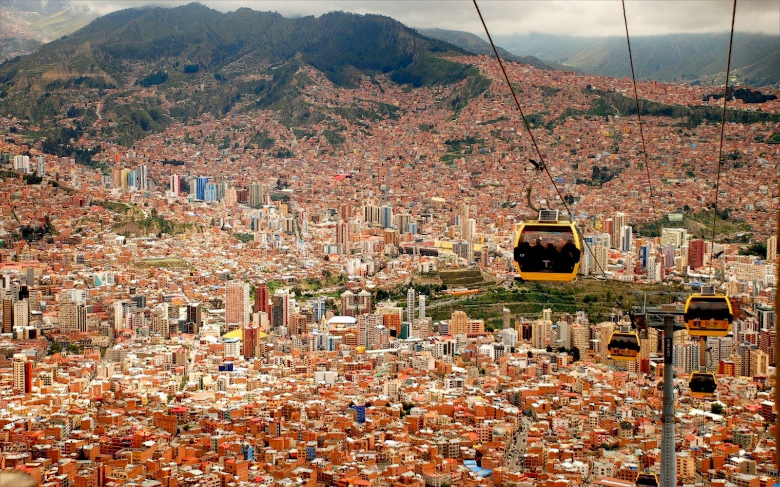 Hillside neighbourhoods of La Paz